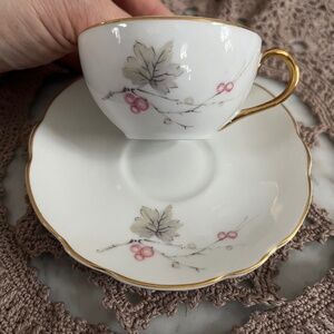 Red Berries Espresso Cup and Saucer